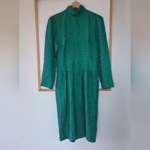 Vintage Silk Studio Green Dress